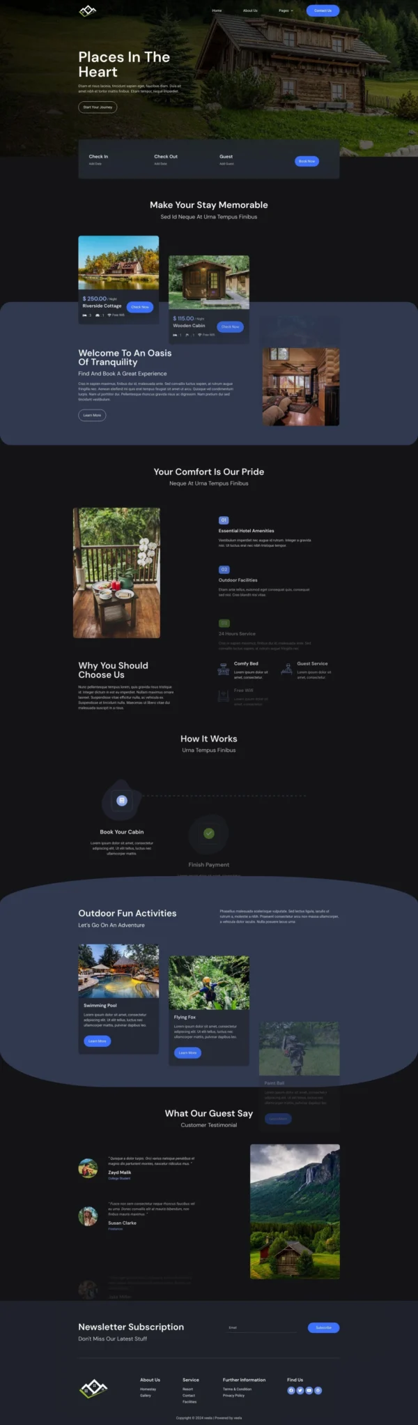 Veela - Vacation Rental & Resort Website Design Package