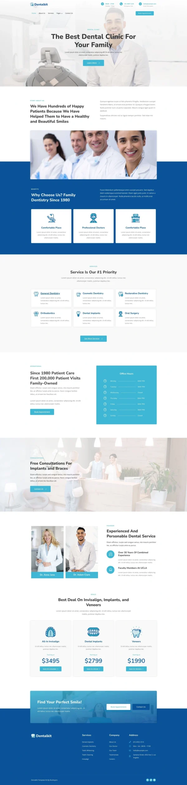 Dentistkit - Dental Clinic Website Design Package