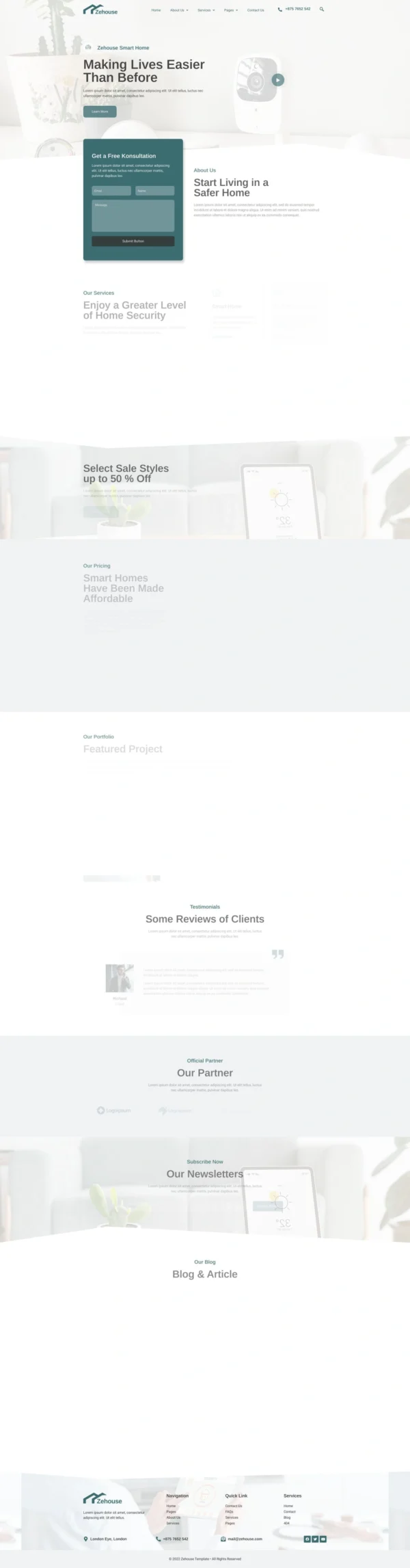 Zehouse - Smarthome Automation Website Design Package