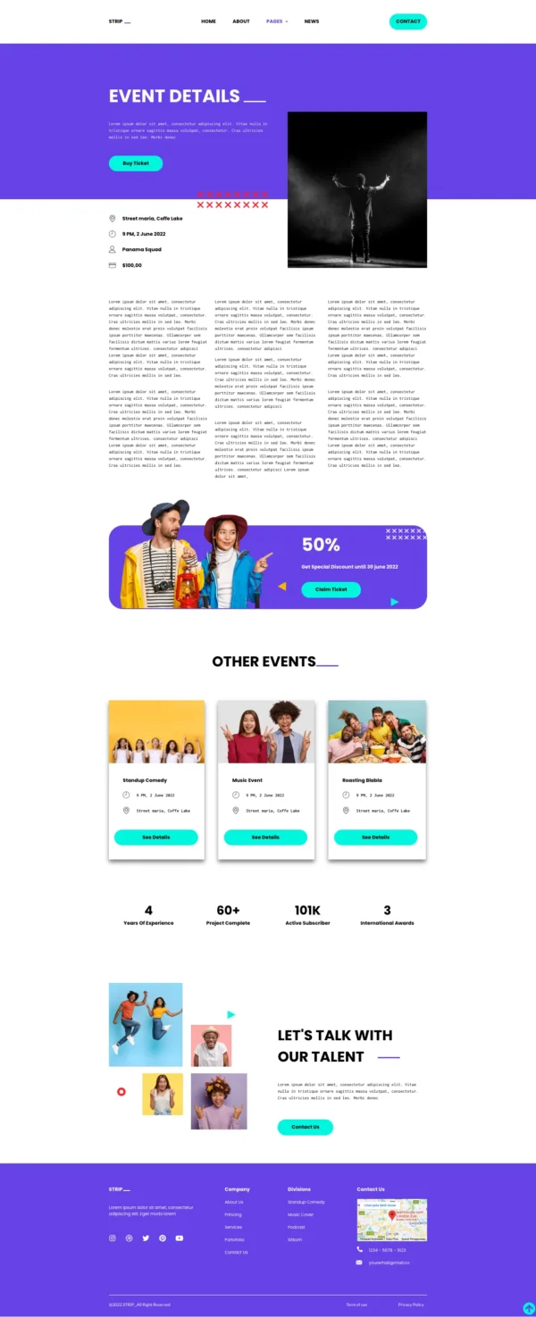 Strip - Content Creator & Influencer Website Design Package - Image 3