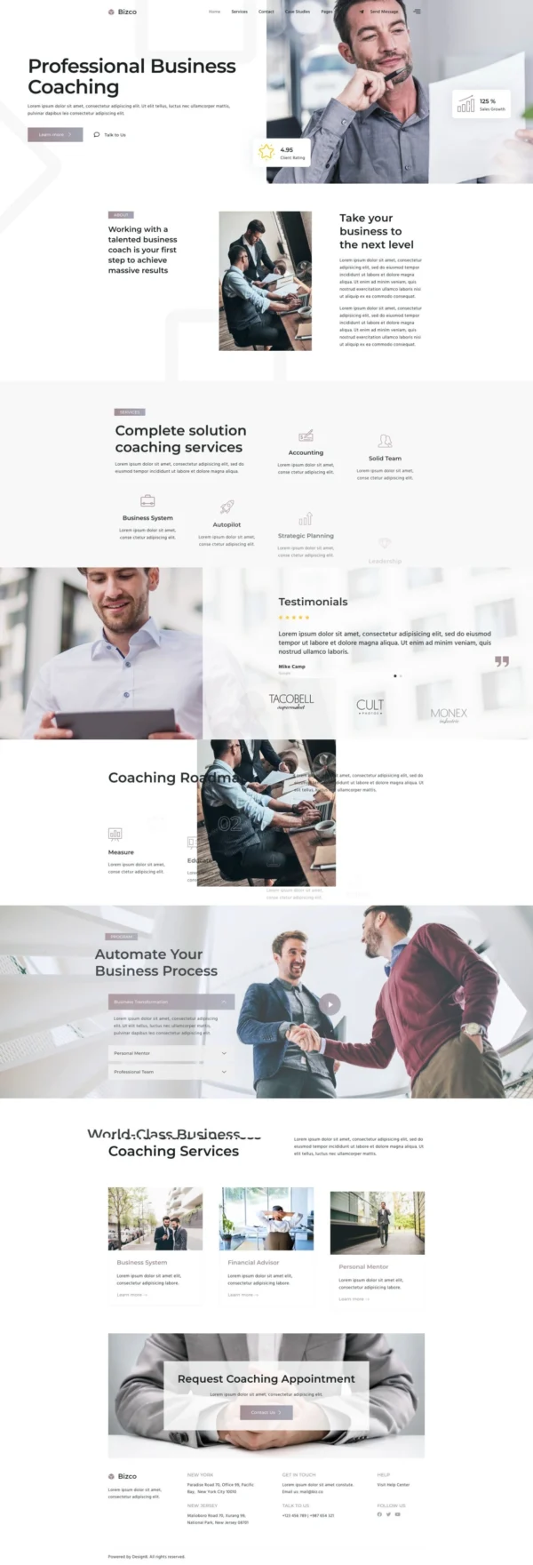 Bizco - Business Coaching Website Design Package
