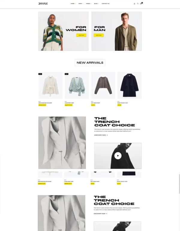 Javax -  Shoe Store website package - Image 3