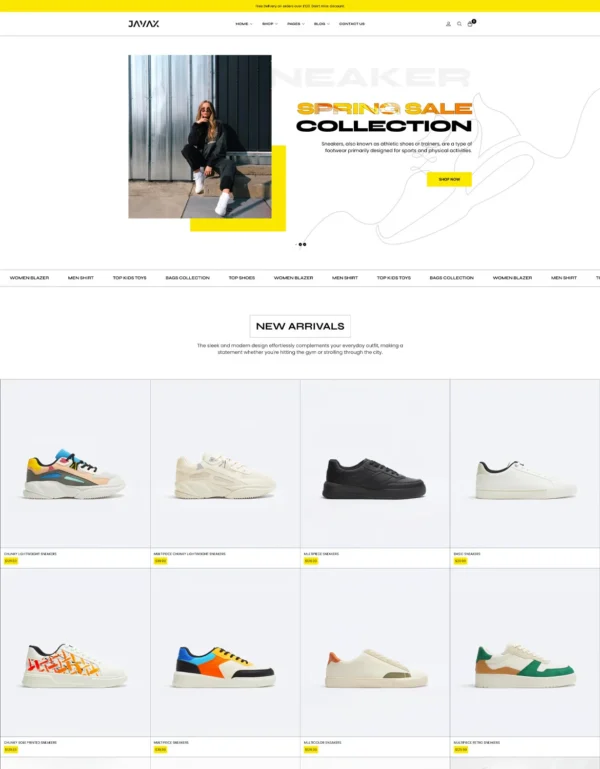 Javax -  Shoe Store website package - Image 2