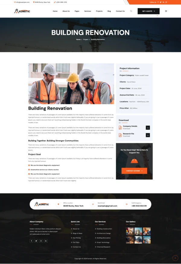 Konstic - Construction Website Design Package - Image 3