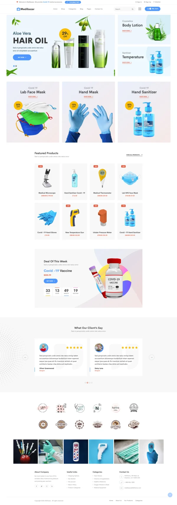 Medibazar - Medical Store eCommerce Website design package - Image 2