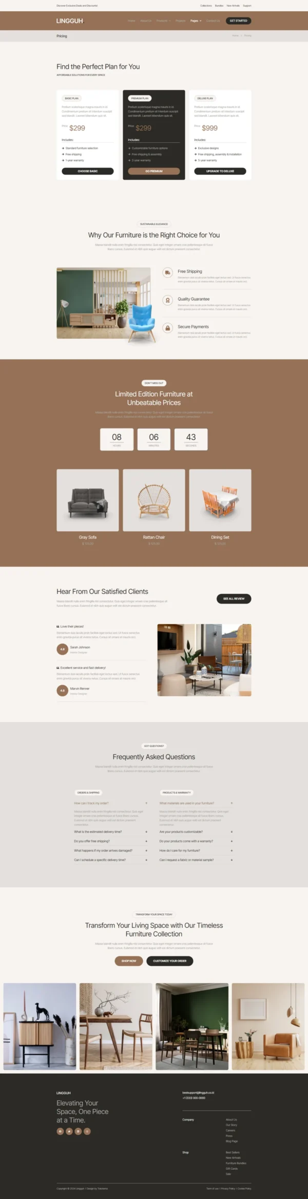 Lingguh - Furniture Ecommerce Website design package - Image 7