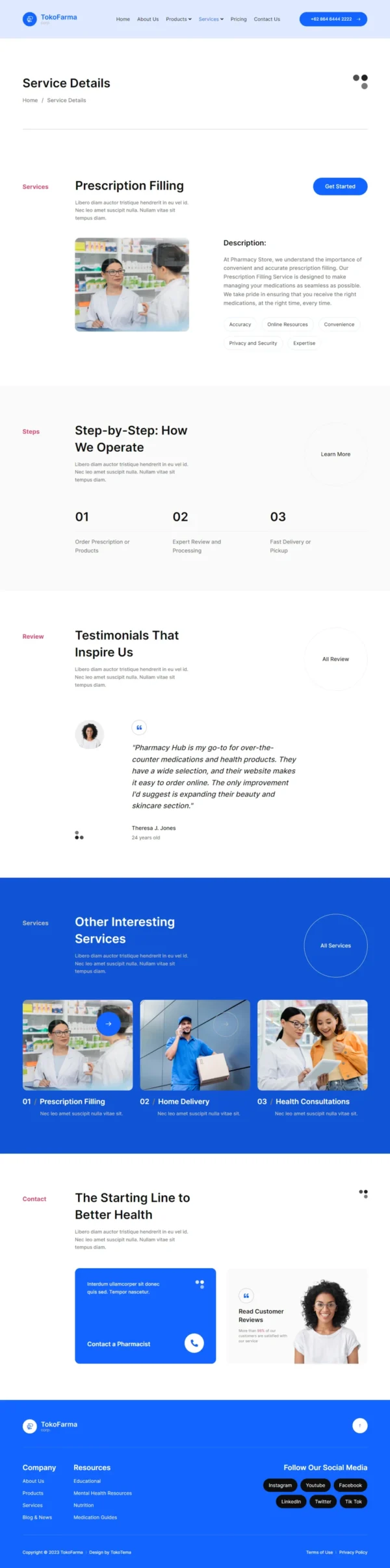 TokoFarma - Ecommerce Medicinal Store Website Design Package - Image 4