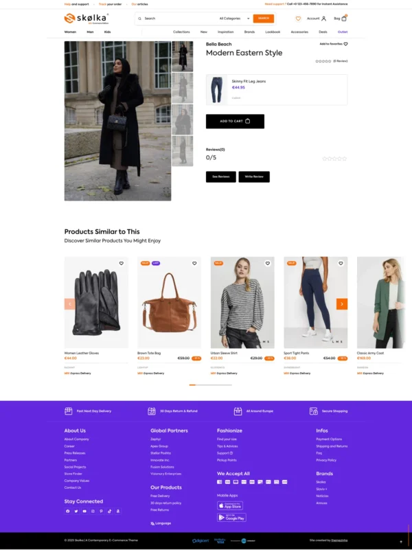 Skolka - Contemporary E-Commerce Website Design Package - Image 2