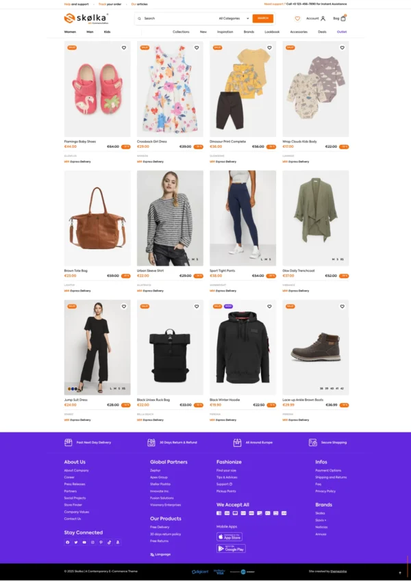 Skolka - Contemporary E-Commerce Website Design Package - Image 3