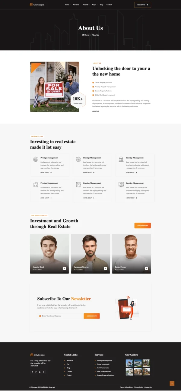 CityScape – Real Estate Website Design Package - Image 5