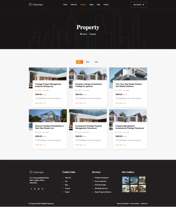 CityScape – Real Estate Website Design Package - Image 3