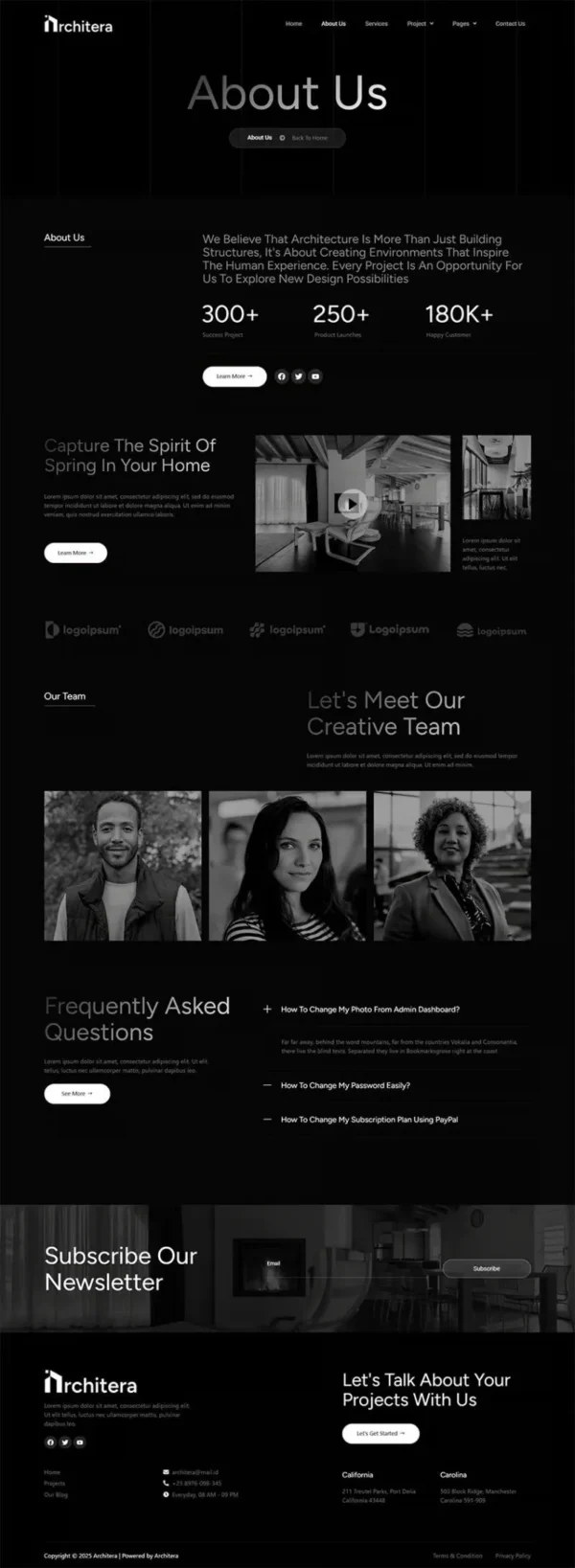 Architera - Architecture & Interior Design website design package - Image 2