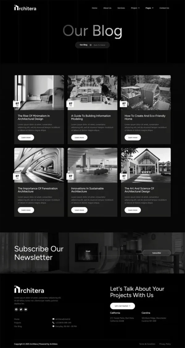 Architera - Architecture & Interior Design website design package - Image 10
