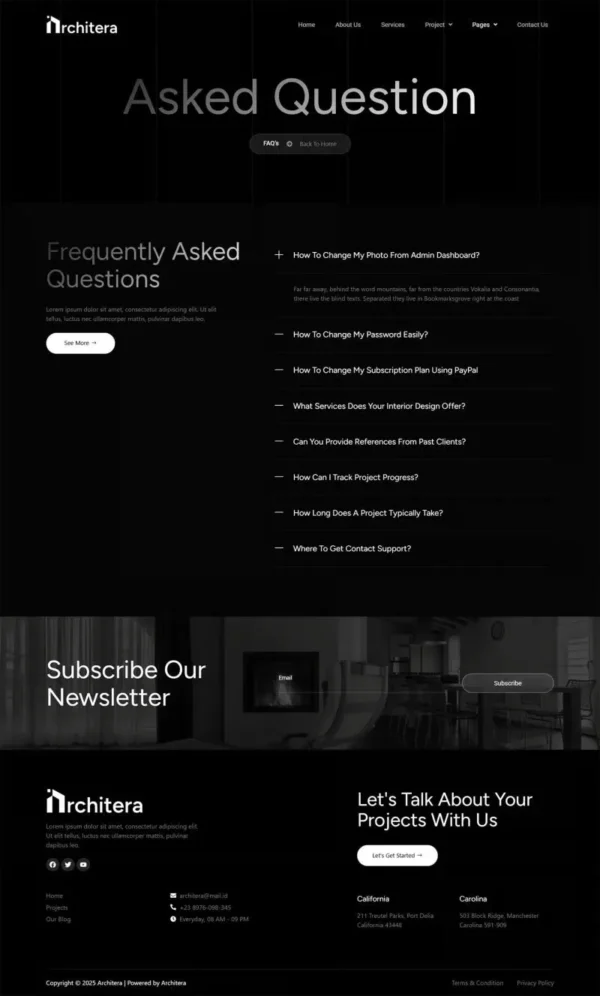 Architera - Architecture & Interior Design website design package - Image 8