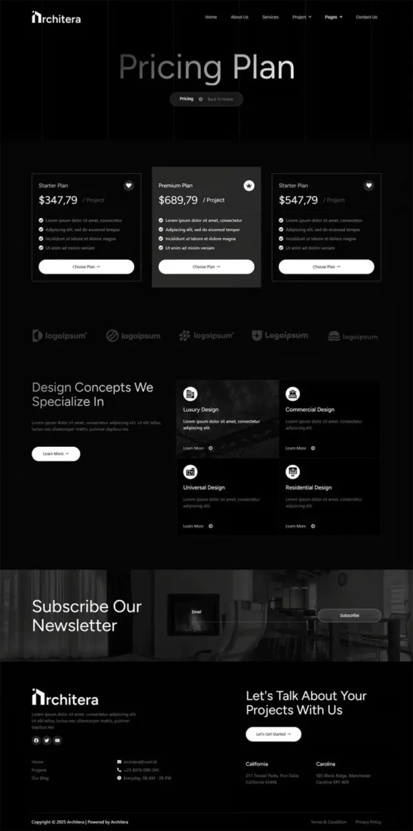 Architera - Architecture & Interior Design website design package - Image 6