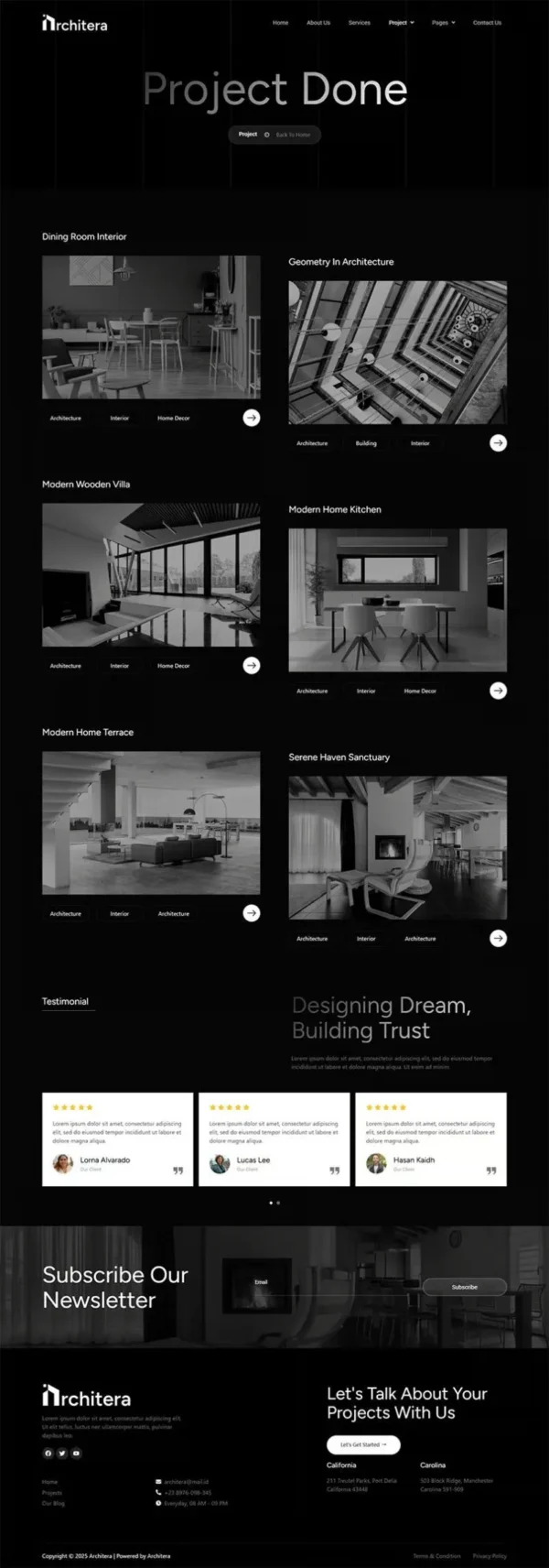 Architera - Architecture & Interior Design website design package - Image 4