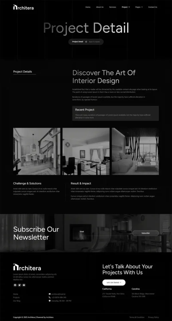 Architera - Architecture & Interior Design website design package - Image 5