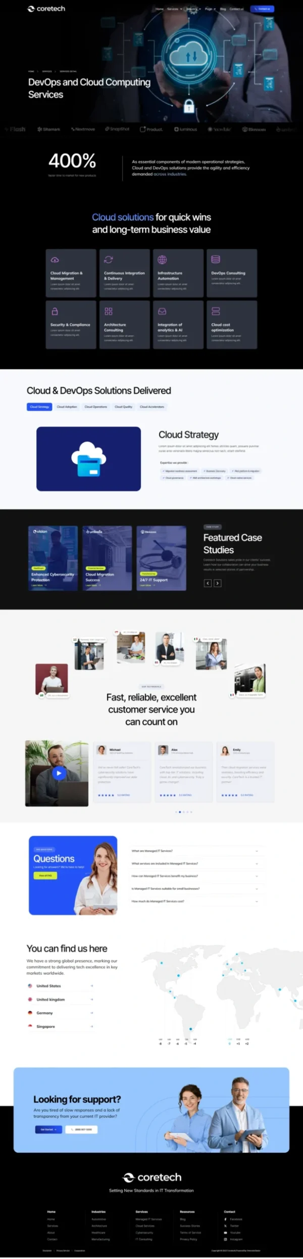 etech - IT Solutions & Services Website Design Package
