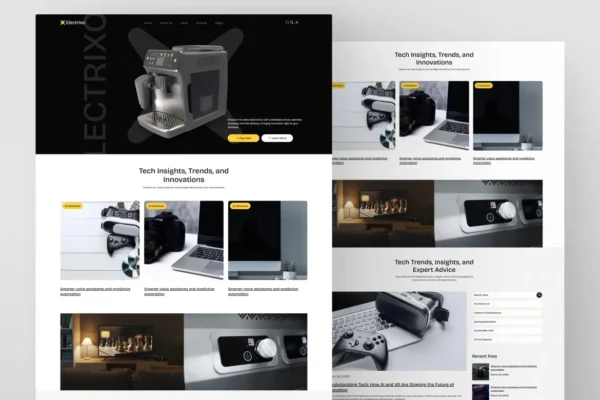 Electrixo - E-Commerce Electronics Store Website Design package Base - Image 2