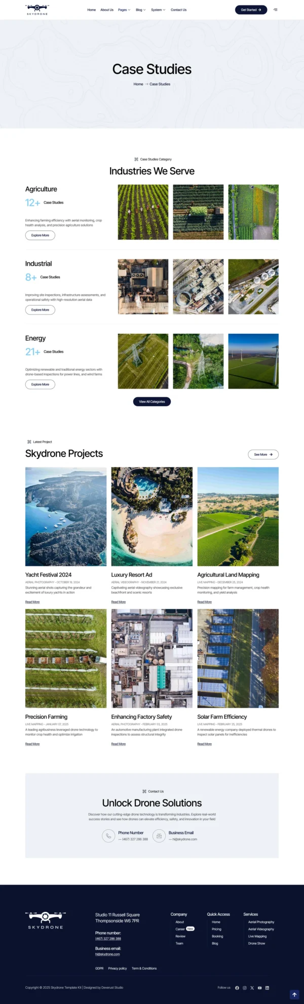Skydrone - Drone Aerial Video & Photography Website design package Base - Image 9