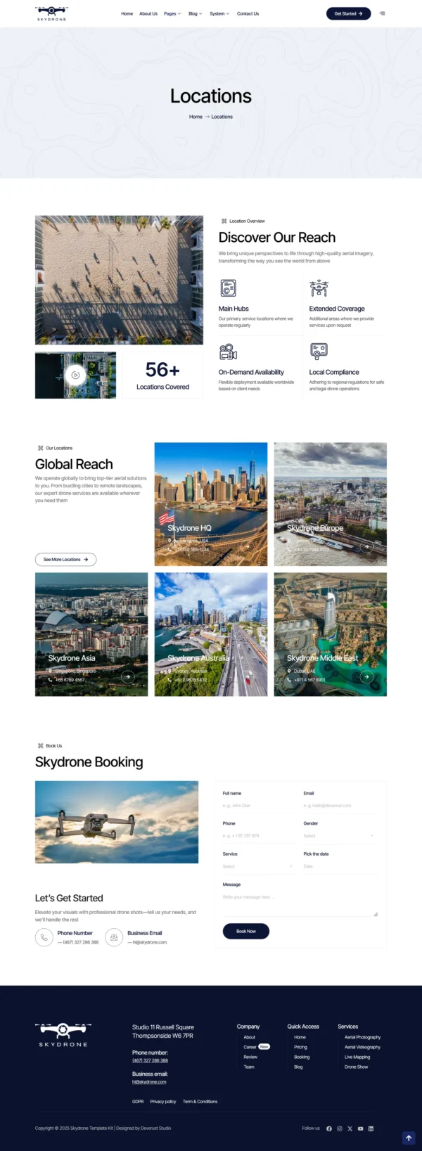 Skydrone - Drone Aerial Video & Photography Website design package Base - Image 5