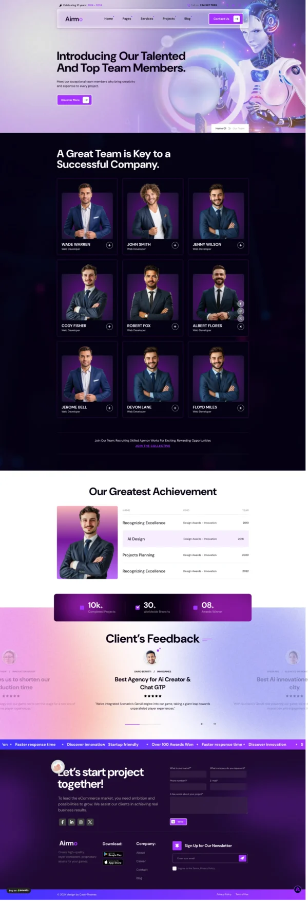 Aimo - AI Agency & Technology Website Design Package Base - Image 2