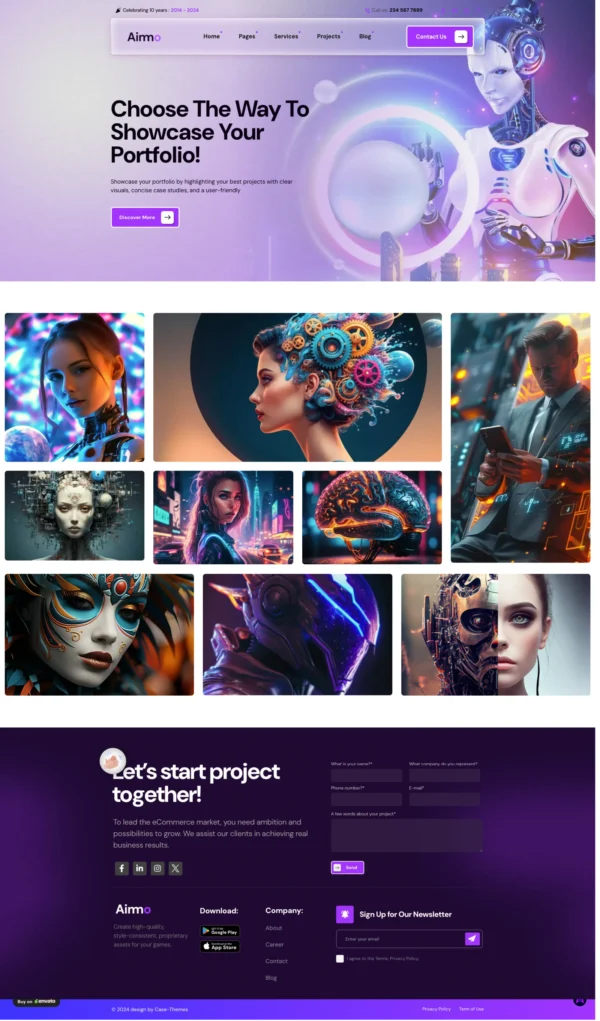 Aimo - AI Agency & Technology Website Design Package Base - Image 6