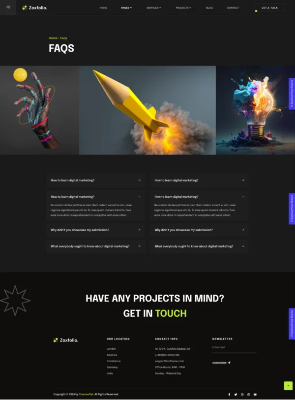 Zoxfolio - Personal Portfolio Website Design Package Base - Image 4