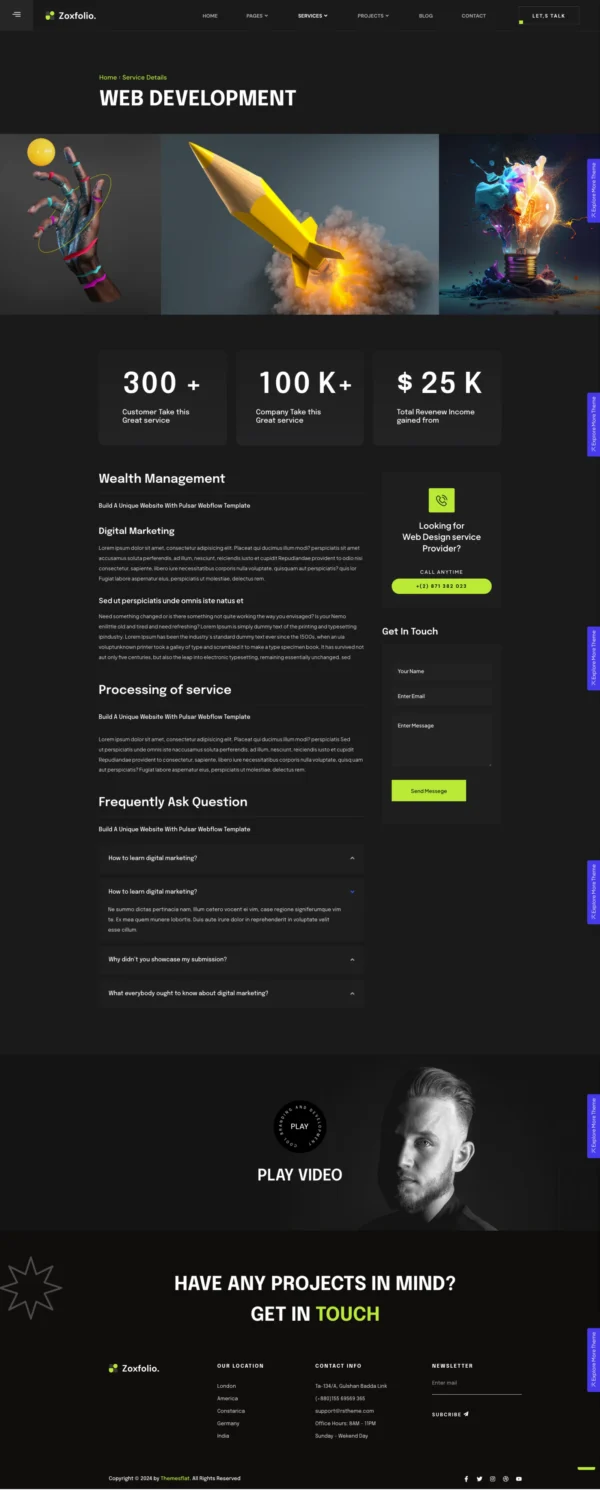 Zoxfolio - Personal Portfolio Website Design Package Base - Image 3