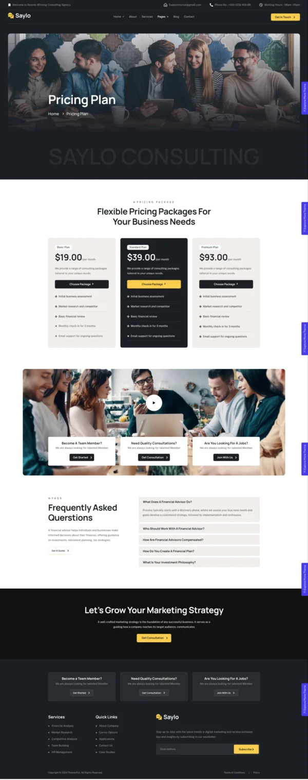 Saylo - Business Consulting Website Design Package Base - Image 4