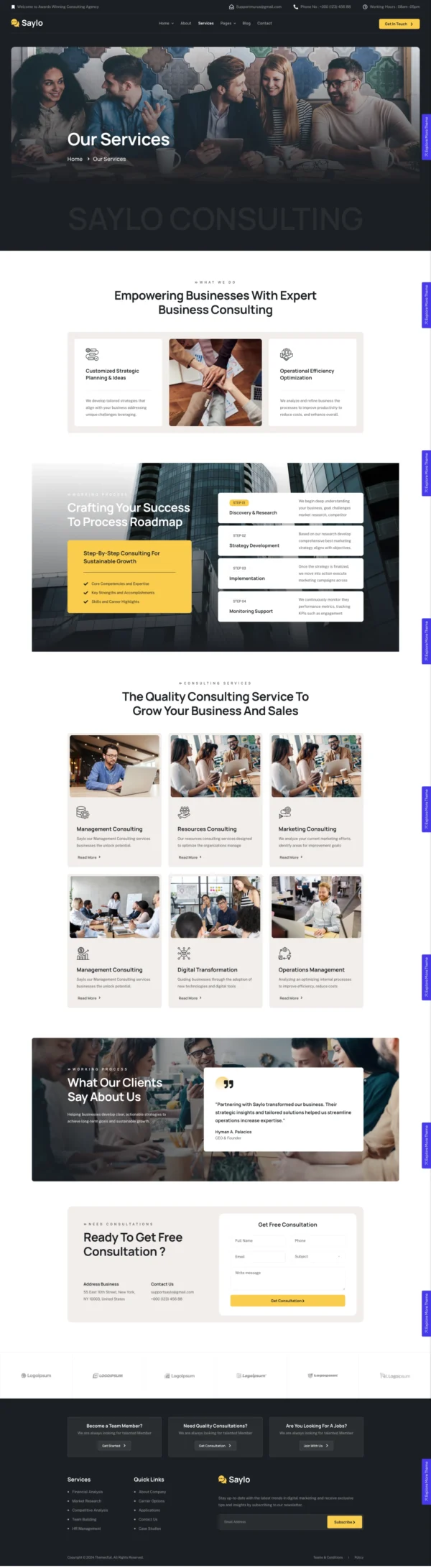 Saylo - Business Consulting Website Design Package Base - Image 5