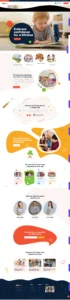 Kidearn - Kindergarten & Baby Care website design package