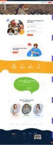 Kidearn - Kindergarten & Baby Care website design package - Image 3