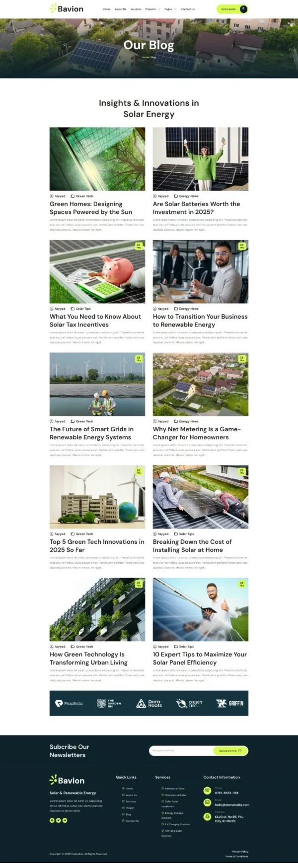 Bavion - Solar & Renewable Energy Website Design Package - Image 7