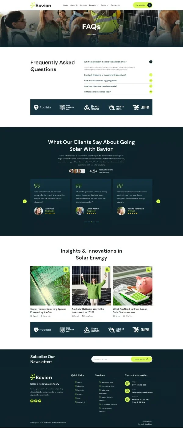 Bavion - Solar & Renewable Energy Website Design Package - Image 6