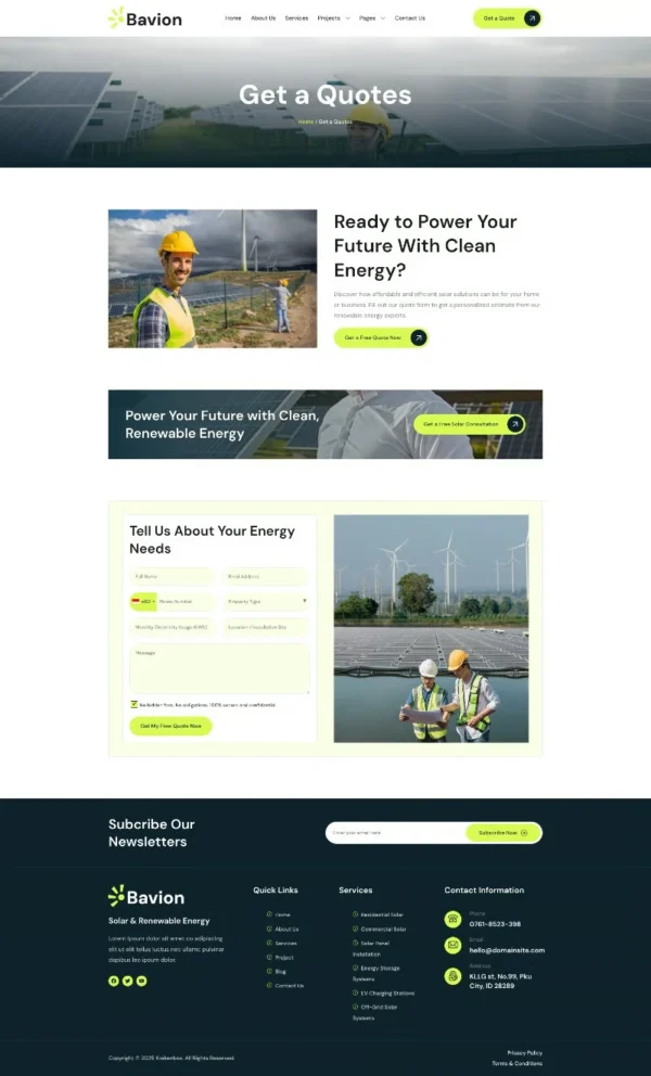 Bavion - Solar & Renewable Energy Website Design Package - Image 3