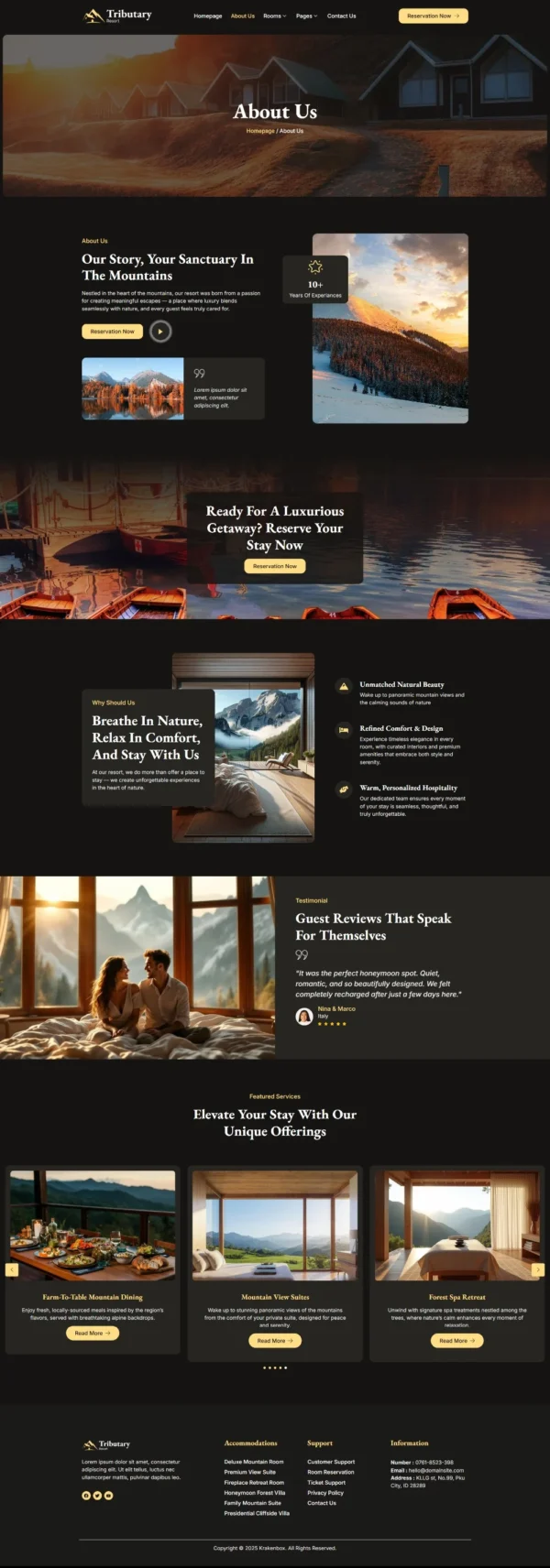 Tributary - Hotel & Resort Website Design Package - Image 9