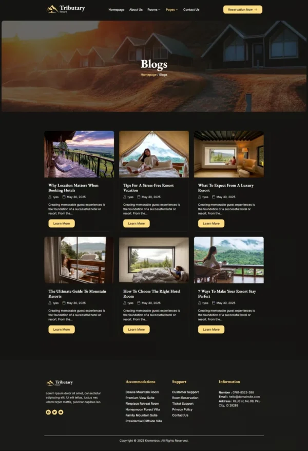 Tributary - Hotel & Resort Website Design Package - Image 8