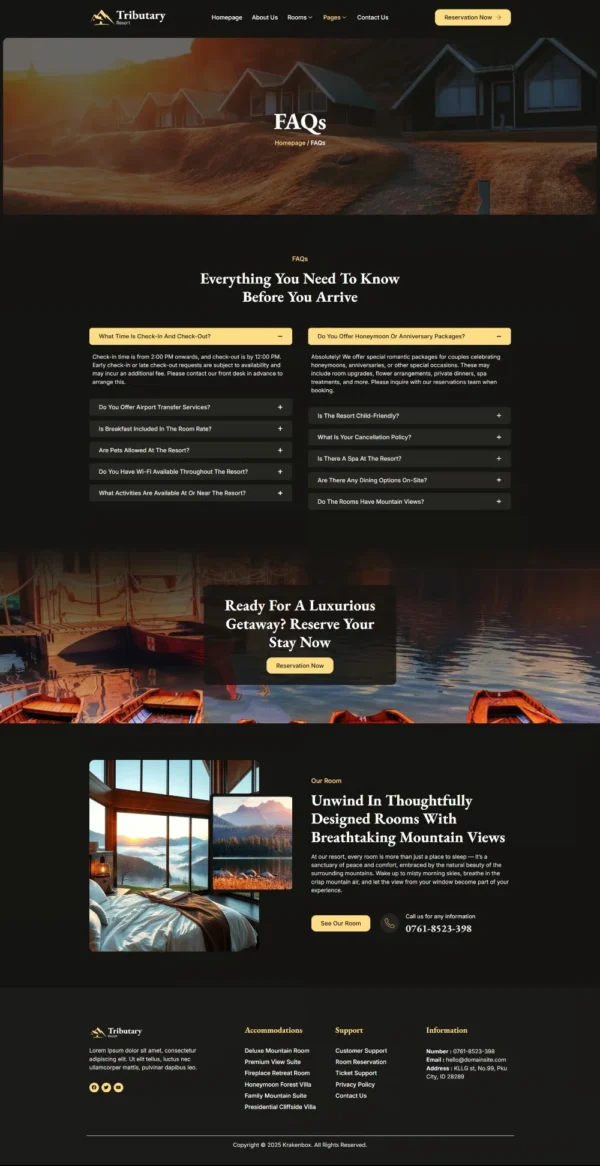 Tributary - Hotel & Resort Website Design Package - Image 6