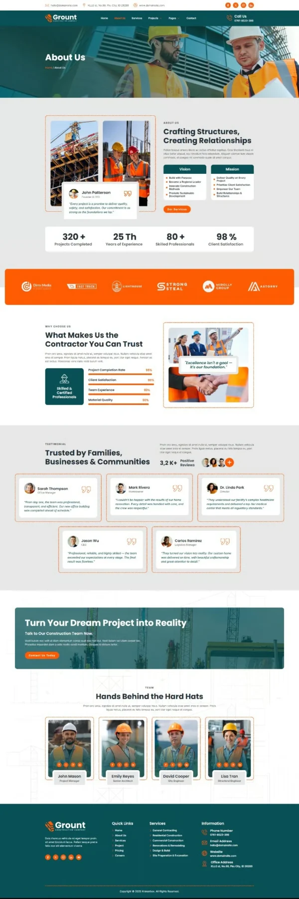 Grount - Construction Website Design Package - Image 2