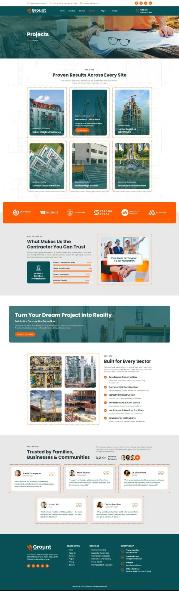 Grount - Construction Website Design Package - Image 3