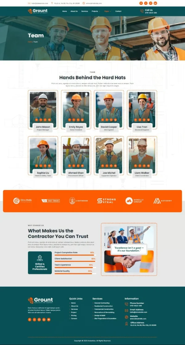 Grount - Construction Website Design Package - Image 6