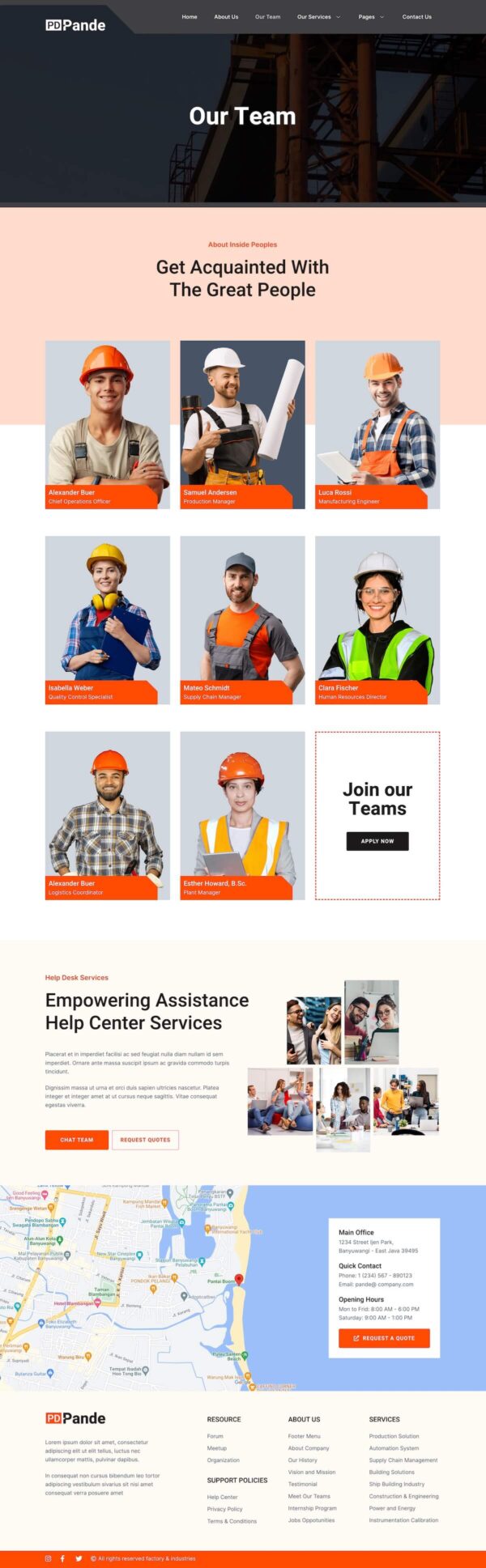 Pande - Factory & Industrial Website Design Package - Image 6