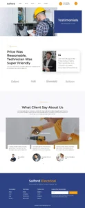 Salford - Electrical & Electrician Service Company Website Design Package - Image 2